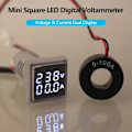 Miniatyrbild 3 av 4: Spänningstestare och detektor Mini Digital Square Volt-Ammeter Voltameter Ammeter Spänningsmätare Dubbel LED-display Spännings- och strömindikator Monitor