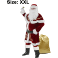 Miniatyrbillede 1 af 4: Julekostumer til voksne mænds julebeklædning til børn Julecosplay-kostumer (voksen syv-delt sæt XXL)