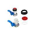 Pikkukuva 4 / 5: (75 × 75 × 131) Hanan säiliö 1000l adapteri 1000L DN50 (75mm) IBC-säiliöliitäntä Elintarvike-adapteri Säiliöhana IBC-säiliöliitin IBC-perhonen