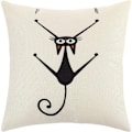 Miniatyrbilde 5 av 5: Sett med 4 putetrekk, 45 x 45 cm, bohemstil, dekorative, for sofa, kontor, bil, soverom, interiørdekorasjon (kattelin)