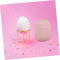 Miniatyrbillede 3 af 5: Plastik opbevaringsboks til pudderpuffer, makeupsvamp, makeupsvamp, makeupsvamp, pufholder
