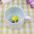 Miniatyrbild 1 av 4: 3D Kaffeemugge Liten Gul Anka Inuti, Rolig Cartoon Handgjord Figur Mjölktekopp, Jul Födelsedagspresent till Vänner Barn Flickor Fru Mormor Moster