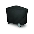 Miniatyrbillede 1 af 5: Det vandtætte cover til Weber Q3000 og Q2000 grill med dimensionerne 112,4 x 64,1 x 95,6 cm er ideelt til udendørs brug i haven.