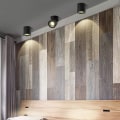 Miniatyrbillede 3 af 5: 10x10x10cm (Sort-4000K)-5 W LED loftspot Loftslampe, Justerbar lampehusvinkel, Loftspot, Loftspot, Loftslampe, adj