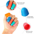 Miniatyrbillede 3 af 5: Gummifingerpuder Beskytter Sy Gummigenanvendelig til sortering, optælling af penge, skrivning osv.