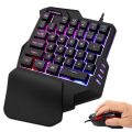 Miniatyrbillede 5 af 5: G92 enhånds gaming tastatur/farverig RGB baggrundsbelyst gaming tastatur