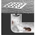 Miniatyrbillede 3 af 4: Rustfrit stål kvadratisk afløbsrist til bruseniche med stor kaliber anti-tilstopning afløb 10*10cm