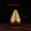 Miniatyrbillede 5 af 5: Mini Røgelsesholder, Vanddråbeformet Messing Røgelsespindsholder Censer Tilbehør til Soveværelse Teværelse