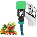Miniatyrbillede 3 af 4: Universal vandhane vandhane til haveslange mixer slangeforbindelse køkkenhane adapter hane slangeforbindelse hurtig forbindelse standard hane