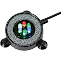 Miniatyrbillede 1 af 5: Nedsænkelig akvarie boblelampe, automatisk farveskiftende luftboblelampe, 6 LED farverig lysdekoration med luftbobler (5,5CM, 1,2W)