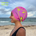 Miniatyrbilde 1 av 4: Svømmehette XL, svømmehette for dreadlocks langt hår svømmehette låser svømmehette afrohår svømmehette holder håret ute av vannet.