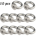Miniatyrbilde 3 av 4: 304 rustfritt stål løftering ringmutter M8 marine løftering【hengende ringmutter 10stk