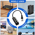 Miniatyrbilde 5 av 5: WiFi Repeater Booster 300Mbps Trådløs Forlenger Nettverkssignalforsterker (WPS, enkel installasjon, 1 Ethernet-port, innebygd antenne, 2.4 GHz) Øk