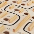 Miniatyrbillede 5 af 5: Trælabyrint Spil, med 2 Kugler, Færdighedslegetøj, Balance, Fra 3 År, XL Bakke