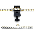 Miniatyrbillede 5 af 5: Raffinerede stil - Magnetarmbånd i titanium til mænd - Element med germaniummagneter - Værktøj til fjernelse af led inkluderet, sort