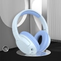 Miniatyrbillede 5 af 5: Trådløst Bluetooth gaming headset med mikrofon, aktiv støjreduktion, all-inclusive øremuffer og lang batterilevetid (lyseblå)