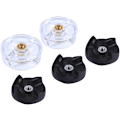 Miniatyrbillede 1 af 5: Dele til 2 Base Gear 3 Blade Gears Reservedele til Magic Bullet 250W Juicer Mixer Metal Material Sort Kompatibel til Hjemmekøkken Nem at bruge og rengøre