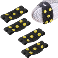 Miniatyrbillede 1 af 5: 2 par skridsikre bjergbestignings-crampons pigge crampon sko-overtræk