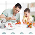 Miniatyrbild 2 av 2: Mönsterblock Pussel Montessori Leksak Staplingsleksak för Småbarn Barn Pojkar Flickor 3 År och Uppåt (Domino)