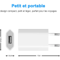 Miniatyrbilde 4 av 5: Nettlader USB (2 pakker), ladertips for iphone 8, 8 Plus, 5S
