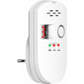 Miniatyrbillede 1 af 5: Gasdetektor 85 db bygas naturgas LPG PROPANE GPL GAS ALARMER ENCHABLE Gasalarm med blinkende lysalarm og digitalt display til huset, th
