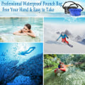 Miniatyrbild 5 av 5: 2 st vattentäta påsar, vattentät påse med justerbar elastisk rem skärm berörbar transparent midjeväska torr väska för strand simning snorkling vandring