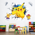 Miniatyrbillede 2 af 5: 3D Cartoon Wall Stickers Game Wall Decal Selvhæftende Wall Sticker til Pigeværelse Soveværelse Stue Kunst Hjem Indretning Størrelse：（40X60cm）