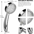 Miniatyrbilde 2 av 5: 1-delt LED dusjhode, høytrykks dusjhode med automatisk endring i 7 farger, univers dusjhode for hus, hotell, bad, krom