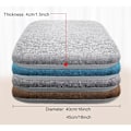 Miniatyrbilde 5 av 5: Stolpute, hagepute, firkantet stolpute, memory foam for kontorstol, vaskbart trekk, grå, 40x40cm [Energiklasse A]