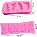 Miniatyrbilde 2 av 4: 2 stk. silikon fondantkakeformer
