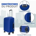 Miniatyrbild 2 av 5: Elastiskt bagageutrymmesöverdrag Bagageöverdragsskydd Bagageöverdrag för 32\" bagage, blå