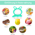 Miniatyrbillede 4 af 5: Baby Frugt Sutte, Silikone Baby Nibbler 3 Måneder, Baby Frugt Sutte Baby Frugt Sutte (Grøn)