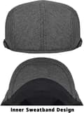 Miniatyrbilde 3 av 5: Beret Cap Men Adjustable Flat Vintage Lvy Hat