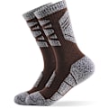 Miniatyrbillede 2 af 5: Fortykkede håndklædebunds udendørs bjergbestignings løbestrømper vandabsorberende mid-calf sportsstrømper (5 par)