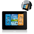 Miniatyrbild 1 av 4: Snooze trådlös digital väderstation med trådlös utomhussensor, väderprognos digital termometer hygrometer temperatur fuktighet