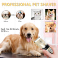 Miniatyrbillede 4 af 5: Professionel Hunde-Trimmer Elektrisk Lang Tyk Hår Hunde-Trimmer Genopladelig Ledningsfri Kæledyrs-Trimmer Hunde-Grooming Kit Skraber til Hunde Katte Kæledyr