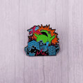 Miniatyrbild 3 av 4: Generisk stadsgroda emalj pin personlig rolig djur broscher hatt skjorta slagpåse badge tecknad groda smycken present till vänner