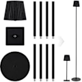 Miniatyrbilde 1 av 5: LED bordlampe Moderne gulvlampe med taktil kontroller med variabel intensitet med 3 fargetemperaturer for stue designkontor