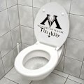 Pikkukuva 3 / 5: WC-tarrat, hauska tee-se-itse seinätarra WC:hen, humoristinen seinätarra, Taikaministeriö, Kylpyhuone, Salonkisisustus 20x20cm
