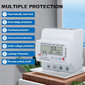 Miniatyrbilde 3 av 5: Intelligent energimåler WiFi 100a enfase 4p Tuya Smart Wifi Fotovoltaisk Energi Avtale Strømbryter Timer Toveis Solenergi