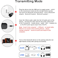 Miniatyrbillede 5 af 5: Bluetooth USB-adapter, 5.0 trådløs USB 3-i-1-sender og -modtager, med 3,5 mm jackstik Bluetooth Aux-bilradio-sender, der fungerer til bil/tv/pc/lyd