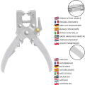 Miniatyrbillede 4 af 5: Øjepunch-tangsæt med 100 øjer - 16 cm/6,3\" bælte-grommetværktøj - 7,2 mm guldmetal-grommets - tangsæt til stof, tøj, sko, ba