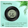 Miniatyrbillede 4 af 5: (6 stk. - b) Mini digitalt LCD Termometer Hygrometer Temperatur Fugtighed -5070 ℃ 10% 99% HR Bærbart Termisk Termometer Hygrometer Indikator Til Fra