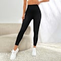 Miniatyrbillede 4 af 5: 1 pak leggings - behagelige, åndbare, push-up trænings- og fitnessbeklædning til kvinder - højelastiske squat yoga bukser (M)