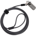 Miniatyrbillede 1 af 5: Sikkerhedslåskabel til bærbar computerskærm LCD - 2m kabel sort (1 stk.)