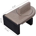 Miniatyrbilde 2 av 4: （6 × 3.7 × 2.3cm） Pakke med 4 sikkerhetslåser for justerbart skyvevindu, justerbar skyvedør, beskyttelse for barn, sikkerhetslåser for vinduer