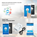Miniatyrbilde 2 av 5: Th-16 Smart Wifi Bryter 16A/3500W Temperaturovervåking Trådløs Domotic Kit med vanntett temperatursensor DS18B20 kompatibel med Alexa Googl