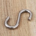 Miniatyrbilde 5 av 5: Parti med 2 rustfrie stålkroker 304 Robuste S-kroker for hengekøye/huske på 7,6 cm, brukskroker av industriell kvalitet