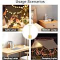 Miniatyrbilde 4 av 5: Oppladbar trådløs bordlampe, 5000mAh LED skrivebordslampe i metalldesign USB-lading, 3 fargemoduser, for nattbord, utendørs, terrasse, restaurant