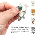 Miniatyrbillede 4 af 5: Broderede katte strygejern patch DIY tilbehør (4 stk.), forskellige katte dekorative patches, søde patch til jakker, hatte, rygsække, jeans